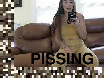 Female desperation pissing and pissing in omorashi pants 2019