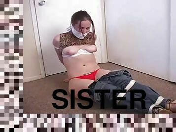Sister bound and gagged
