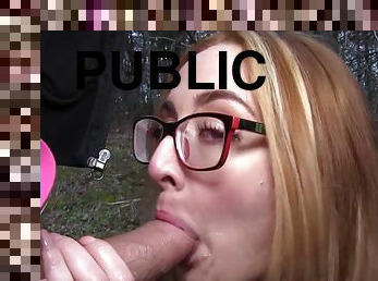 Public Agent - Sexually Attractive Student Humping In The Bushes 2