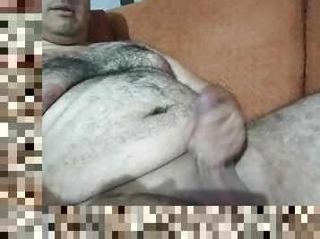 masturbating on the couch