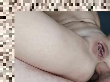 gentle leisurely Anal sex, girl with small tits