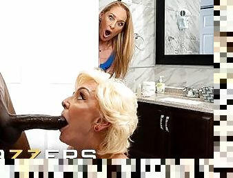 BRAZZERS - Neighborhood Cougars Seka Black & Wendy Raine Compete Over Hollywood's Huge Dick