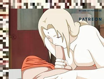 Tsunade Gives Naruto a Deep Blowjob Hentai