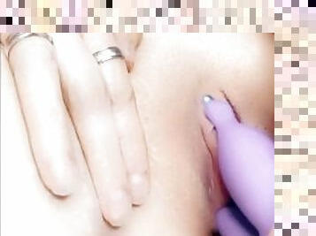 klitoris, onani, orgasme, pussy, amatør, milf, pov, piercet, alene