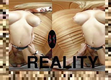 Eva Wild - Getting Hot In Sauna in 4K - Virtual reality