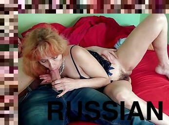 Russian Redhead Grandma Want You Cock To Fuck Her Pussy And