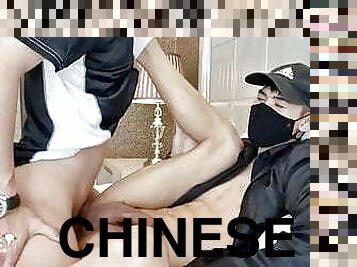 asien, dilettant, anal-sex, immens-glied, homosexuell, paar, strand, chinesin, muskulös