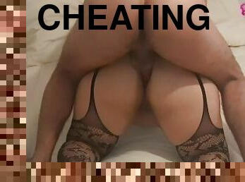 Cheating wife receives hard anal in her huge ass