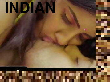 Two Indian men have a threesome with a sexy bhabhi