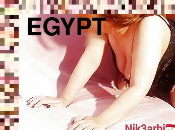 Egyptian woman with her milky tits cheats on her husband with her sons friend, the slut, and he goes down to La