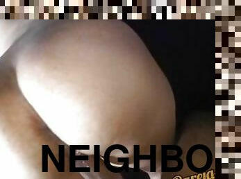 I fuck my Fat Ass Neighbor while her is in the Kitchen
