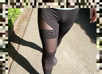 Walk in see through Leggings and Stockings 