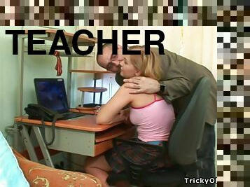 Old Teacher With Student - Hot Teen Sex