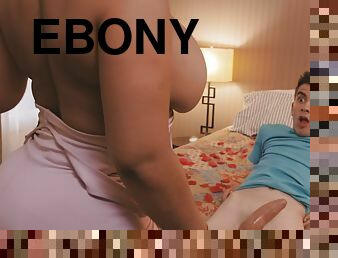 Superb ebony MILF surprises Jordi El Nino Polla