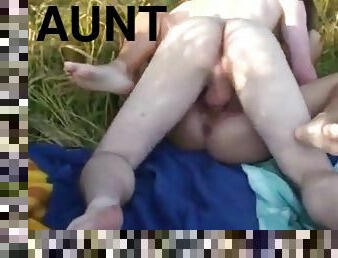 Aunt Monica fucked in the field by a peasant boy