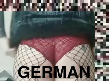 pantyhose, awam, amateur, dubur, orang-german, hitam, seluar-dalam, jaring-ikan