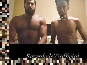 Skinny black twink & straight Italian bodybuilder gay solo full vid on justfor.fans/ezra_kyle25