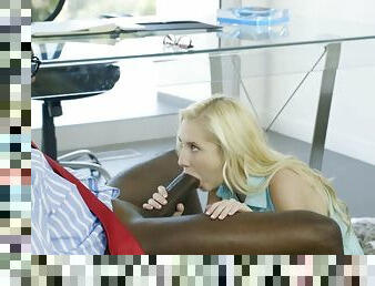Young blonde secretary fucked by her boss black
