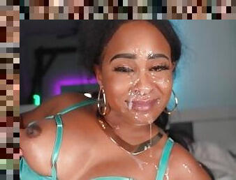 Princess Jasmine getting COVERED IN CUM .. NyNy Lew