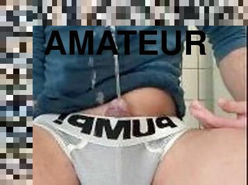 kencing, amateur, homoseksual, pov, solo, thong, seluar-dalam-underwear