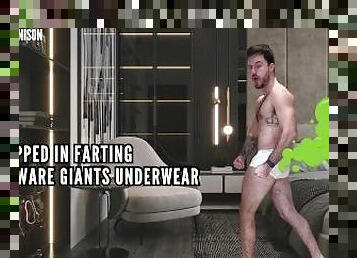 Trapped in farting unaware giants underwear