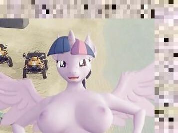 Guy fucks Twilight Sparkle in a missionary pose Creampie MLP My Little Pony Friendship is Magic