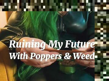 Ruining My Future With Gooning And Weed (FULL, femme-focused JOI)