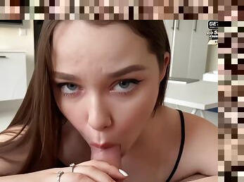 Invited A Classmate To Watch A Movie Cum In Her Mouth