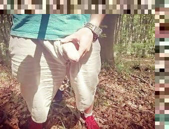 Horny Teen Almost Caught Masturbate In Public Park