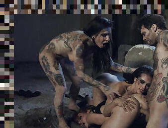 Rough group sex with whores Lacy Lennon, Joanna Angel and Katrina Jade