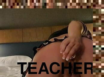 Slutty teen pounds tight little holes for BBC teacher, squirts everywhere for Xtra credit