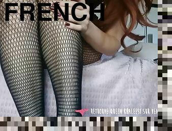 Vends-ta-culotte - gorgeous dominatrix in fishnet pantyhose submits you to her pleasure
