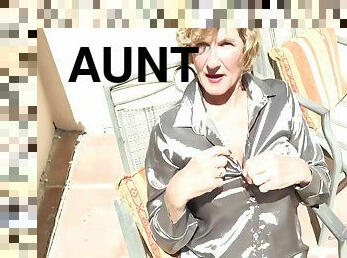 Aunt Judys In Busty Mature Milf Mrs. M - Outdoor Office Masturbation