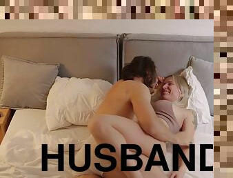 A Husband And Wife Make Love In The Evening. A Happy And Healthy Intimate Life