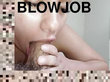 Extreme Wet Blowjob, Sucking Slut And Cock And Balls Lucking With Hardness