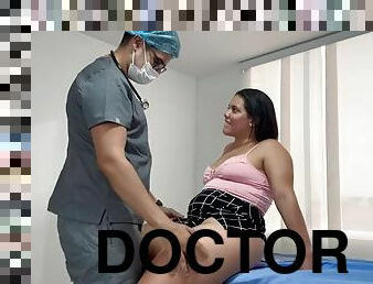 She tried to fool the doctor with a supposed ankle pain, but the doctor fucked her