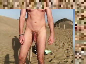 nudiste, pisser, gay, cam, plage, voyeur, solo