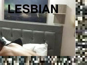 Two Latin lesbians have rough sex.