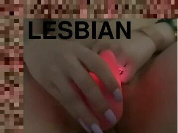 lesbian fucks her girlfriend with a dildo