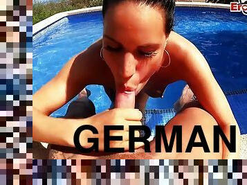 German Latina Teen Make A Amateur Sextape In Holiday At The Pool