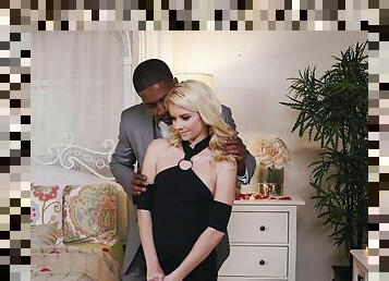 Valentine's Day interracial sexual exploration with hot Riley Star