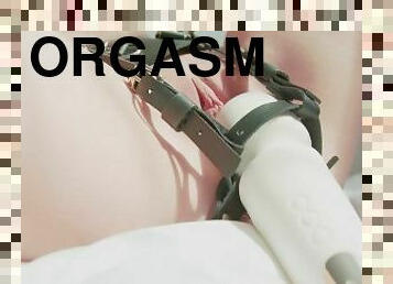 Chastitylady belt bound magic wand multiplle orgasm control
