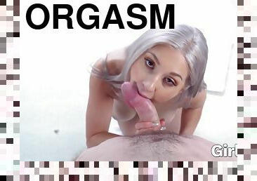 Skylar Has Four Orgasm Cums Before Take Loads Of His Jizz I