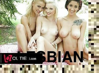 LEZ CUTIES - Pin-Up Lesbian Picnic With Darcia Lee, Cherry Kiss, & Zazie Skymm!