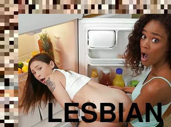 Lesbian Strap-on Sex While In The Fridge?! Ft With Scarlit Scandal