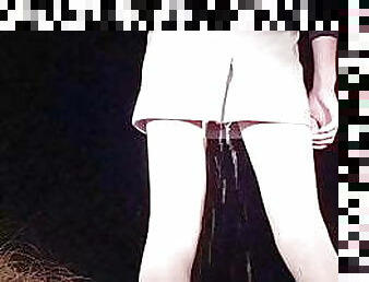 korean sissy public squirt wet pantyhose