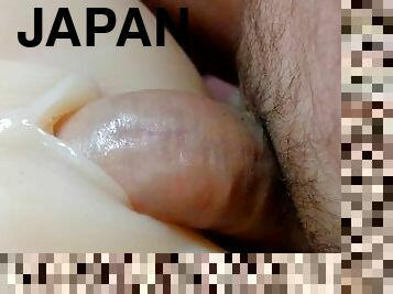 Japanese pale and soft pussy onahole morning fun
