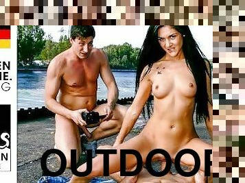 Real HOMEMADE SEX + Outdoor 3some in Germany : Lullu Gun & Jason Steel - StevenShameDating