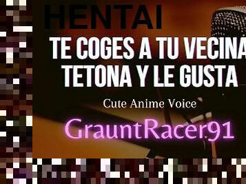 Te Coges Duro a tu Vecina Tetona y Le Gusta - ASMR Voz Tierna Anime Mujer