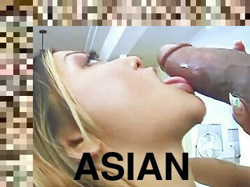 DOWN FOR BBC - Leilani Li small Asian pussy overfilled BBC